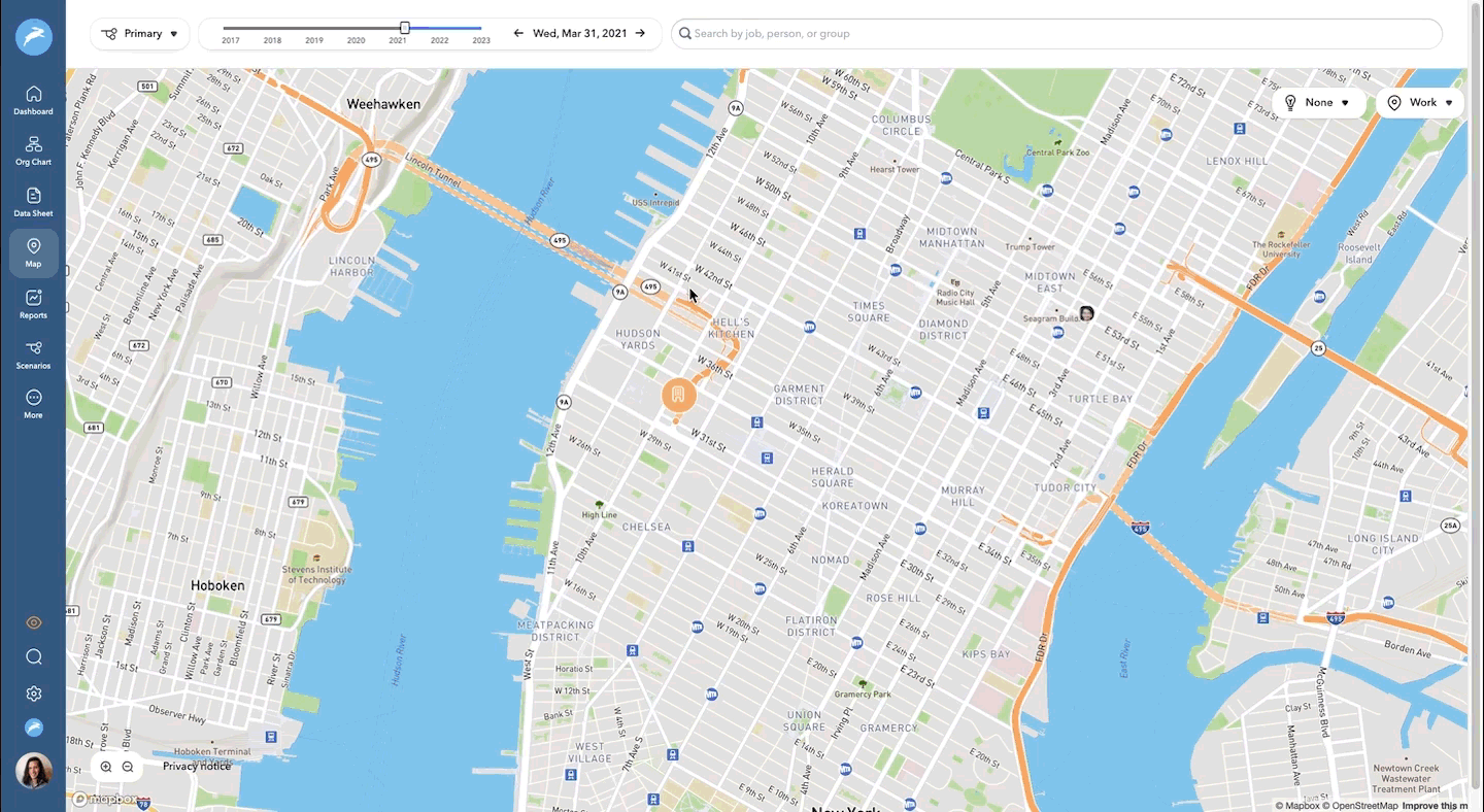 ChartHop Map Side Panel